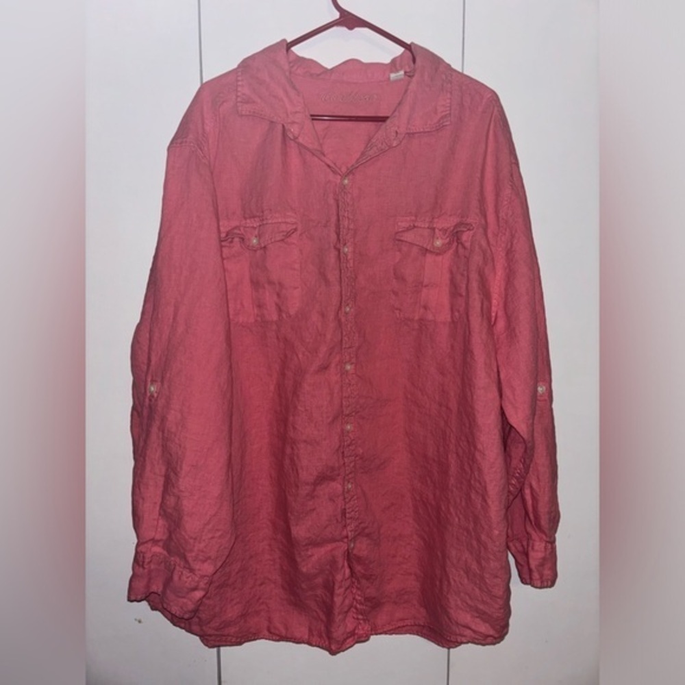 Caribbean 100% linen button up